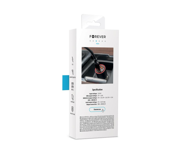 FOREVER Ładowarka samochodowa CORE 2xUSB QC 3.0 30W - 1380742 - zdjęcie 5